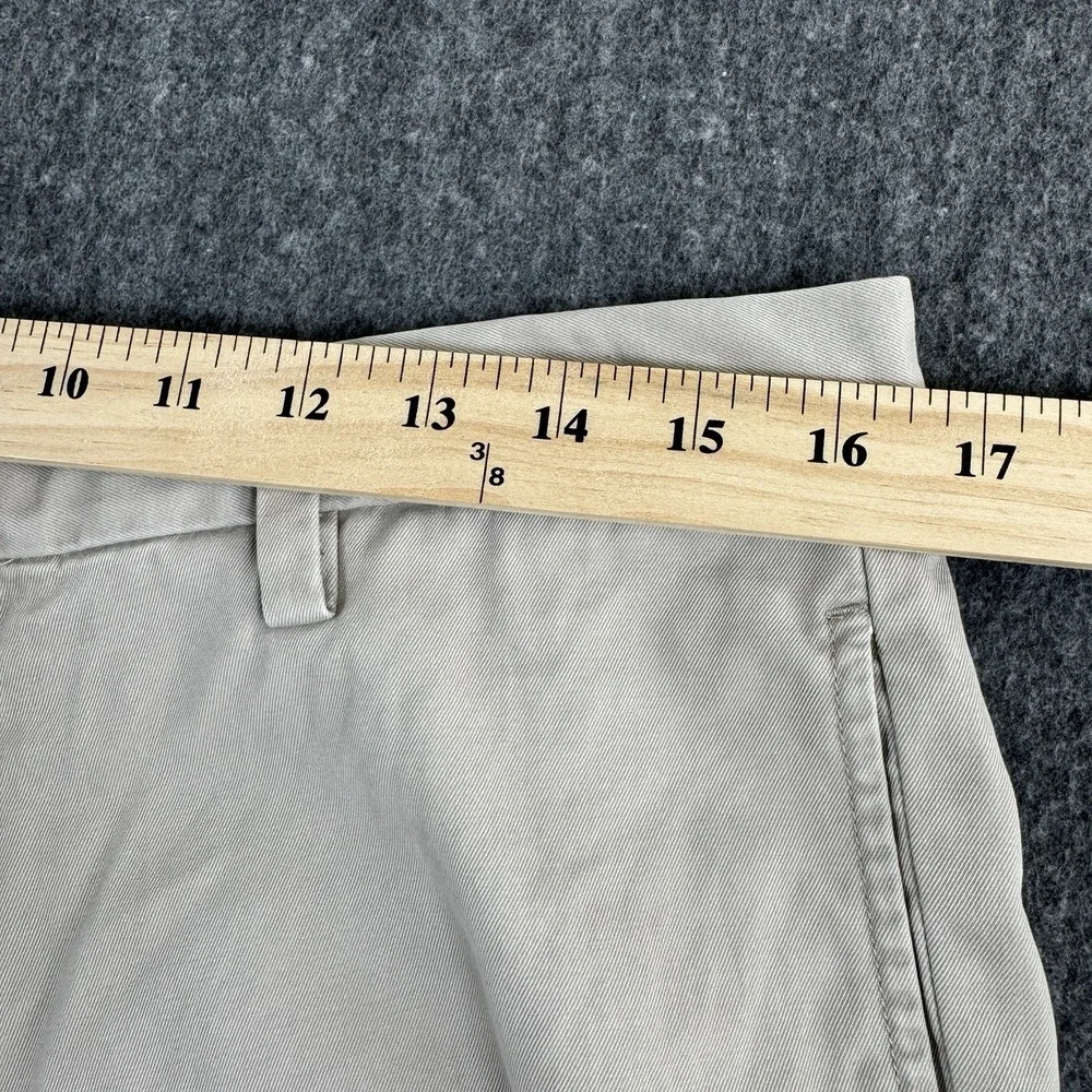 Banana Republic Gavin Chino Men's 33x34 Ivory Pants 100% Cotton Straight